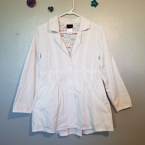 Baby Phat blazer trench coat 90's white